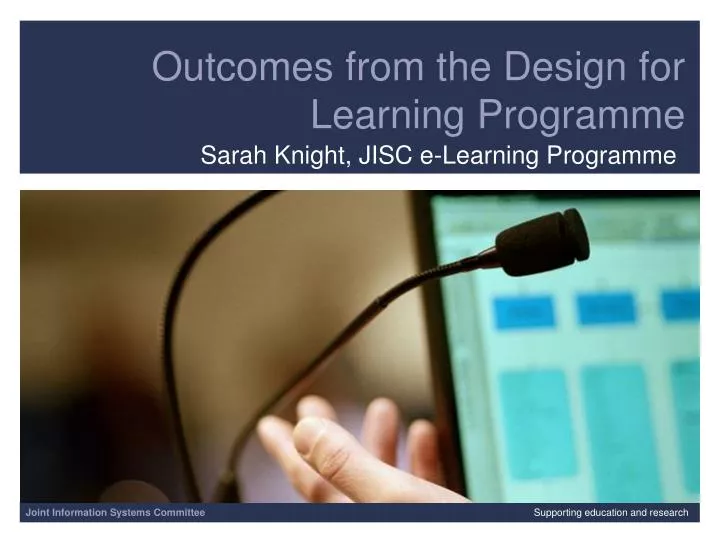 outcomes from the design for learning programme