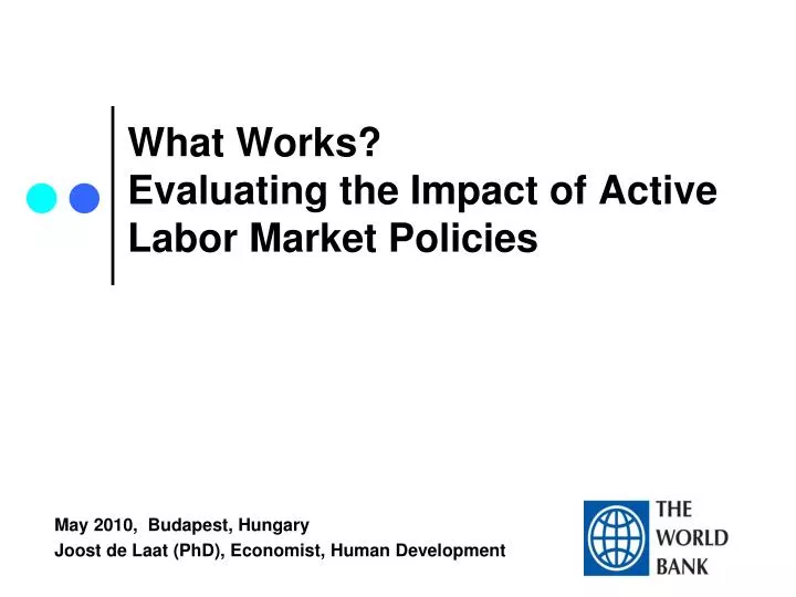 what works evaluating the impact of active labor market policies