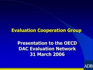 Evaluation Cooperation Group