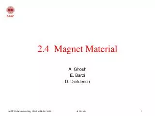 2.4 Magnet Material
