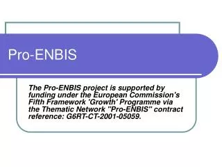 Pro-ENBIS
