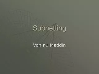 subnetting