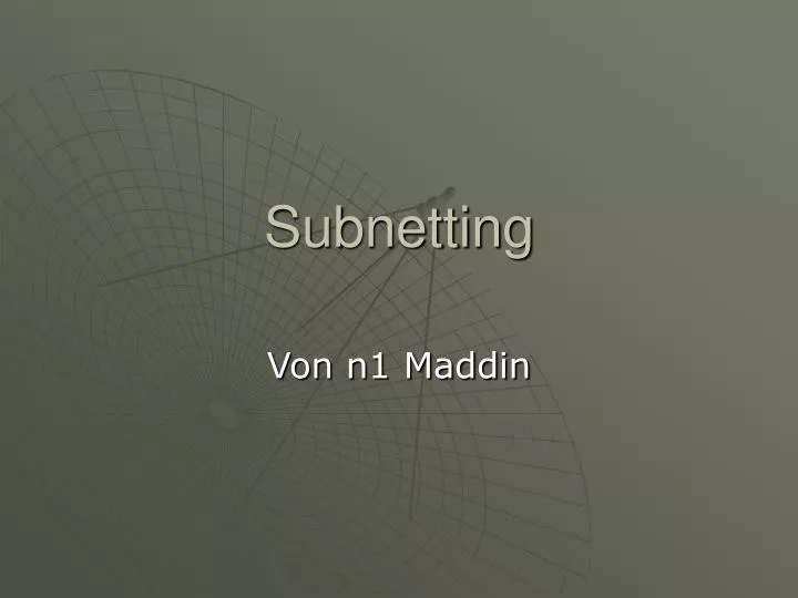 subnetting