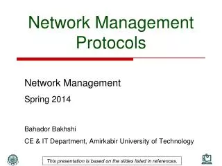 Network Management Protocols