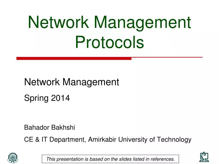 network management protocols