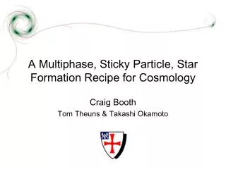 A Multiphase, Sticky Particle, Star Formation Recipe for Cosmology