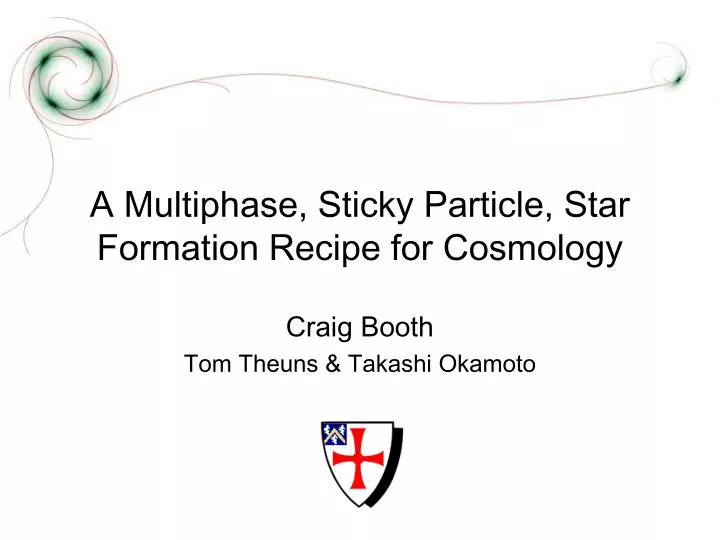 a multiphase sticky particle star formation recipe for cosmology