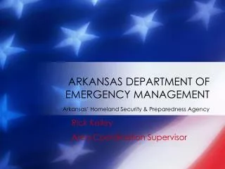 ARKANSAS DEPARTMENT OF EMERGENCY MANAGEMENT