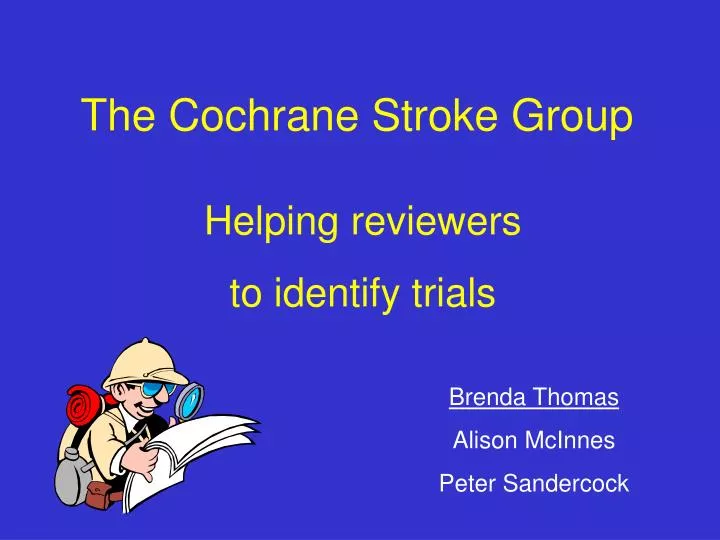 the cochrane stroke group