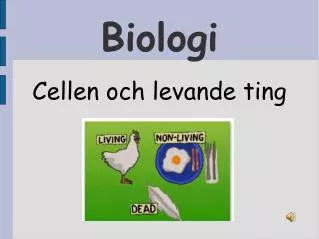 cellen och levande ting