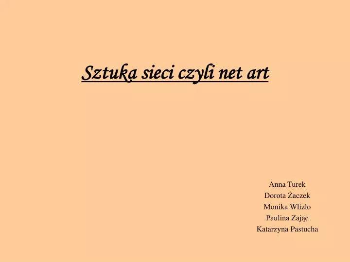 sztuka sieci czyli net art