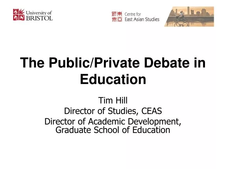 the public private debate in education