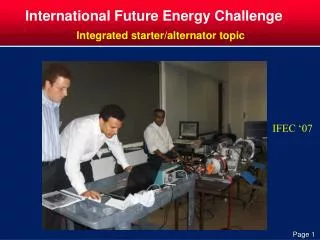 International Future Energy Challenge