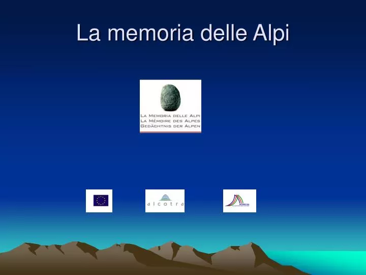 la memoria delle alpi