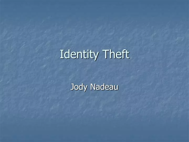 identity theft