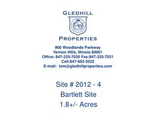 Site # 2012 - 4 Bartlett Site 1.8+/- Acres