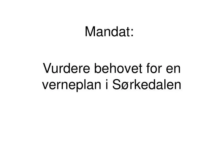mandat