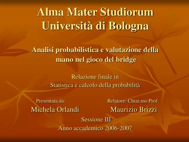 alma mater studiorum universit di bologna