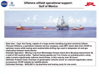Offshore oilfield operational support: Gulf of Mexico