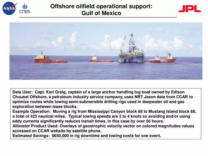 offshore oilfield operational support gulf of mexico