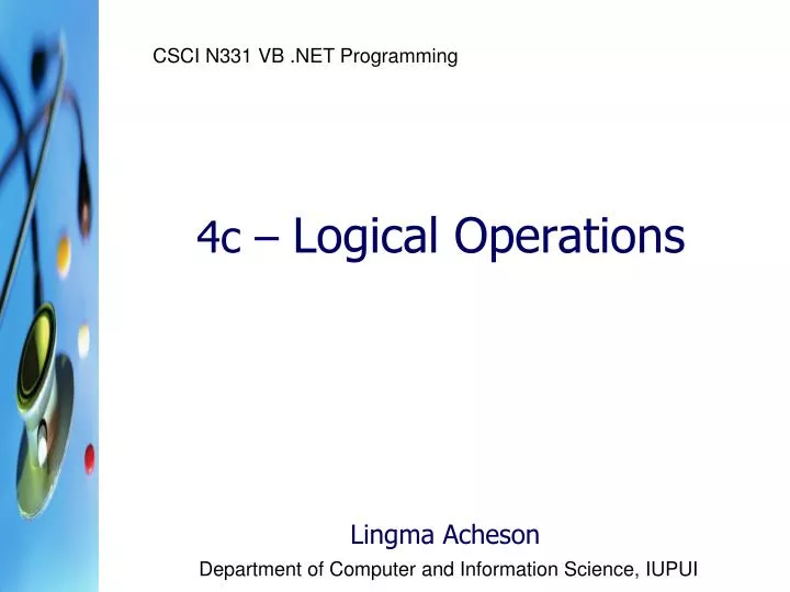 4c logical operations