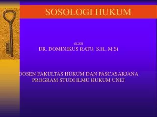sosologi hukum