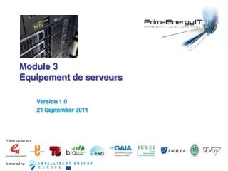 module 3 equipement de serveurs