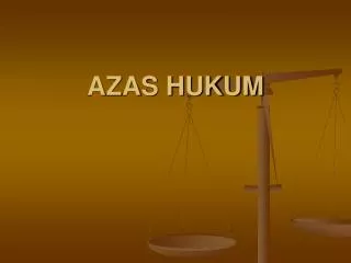 azas hukum