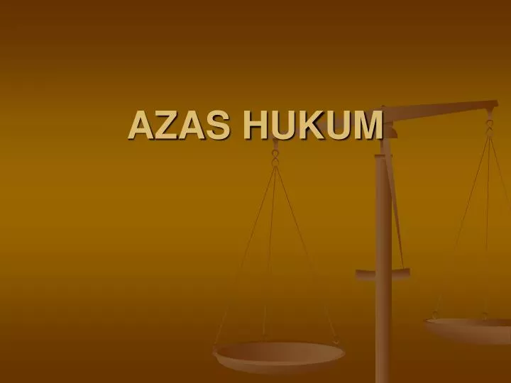 azas hukum