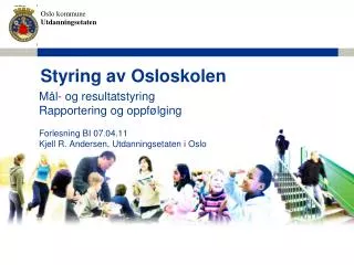 styring av osloskolen