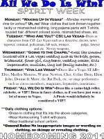 Vegas Spirit Week 2011: All We Do Is Win! - slide 1
