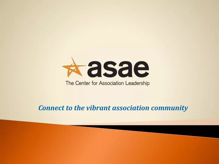 connect to the vibrant association community