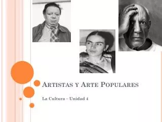 Artistas y Arte Populares