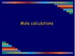 Mole calculations - slide 1