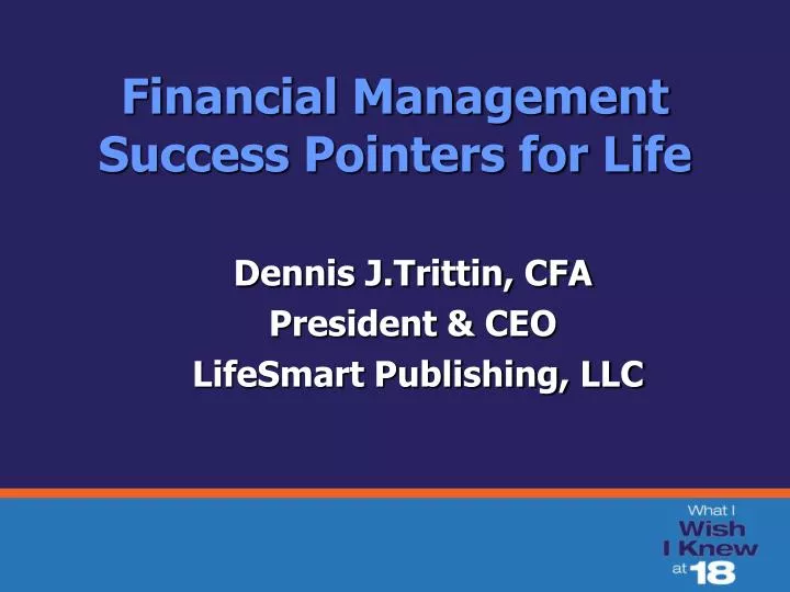 financial management success pointers for life