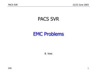 EMC Problems