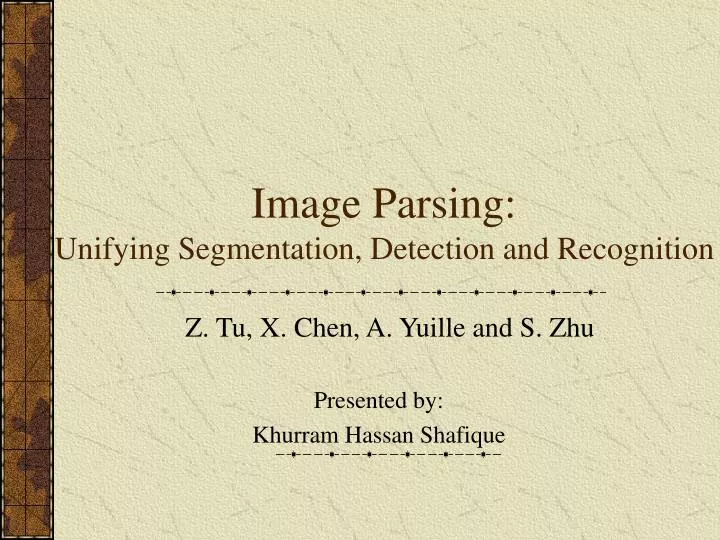 image parsing unifying segmentation detection and recognition