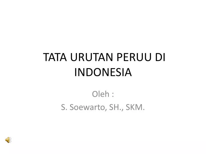 tata urutan peruu di indonesia
