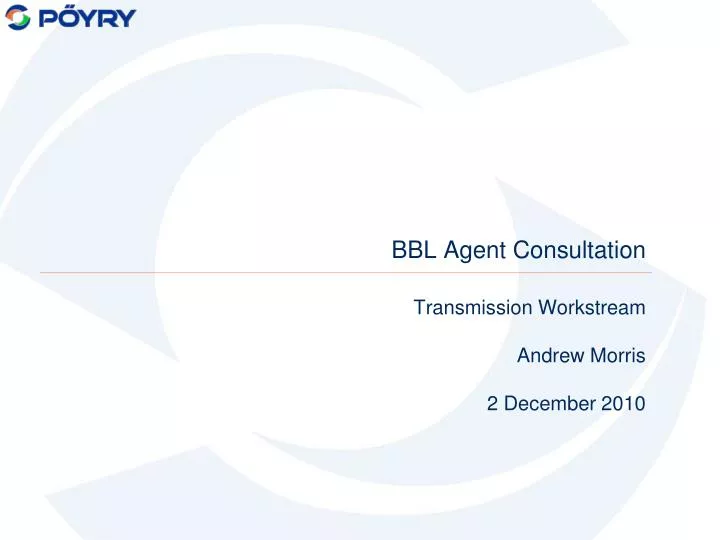 bbl agent consultation