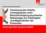 Runter mit dem Dauerstress - slide 1
