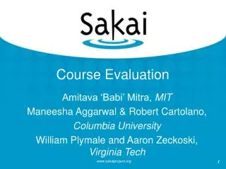 Course Evaluation