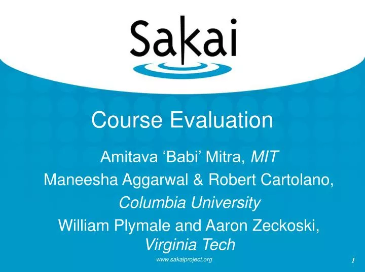 course evaluation