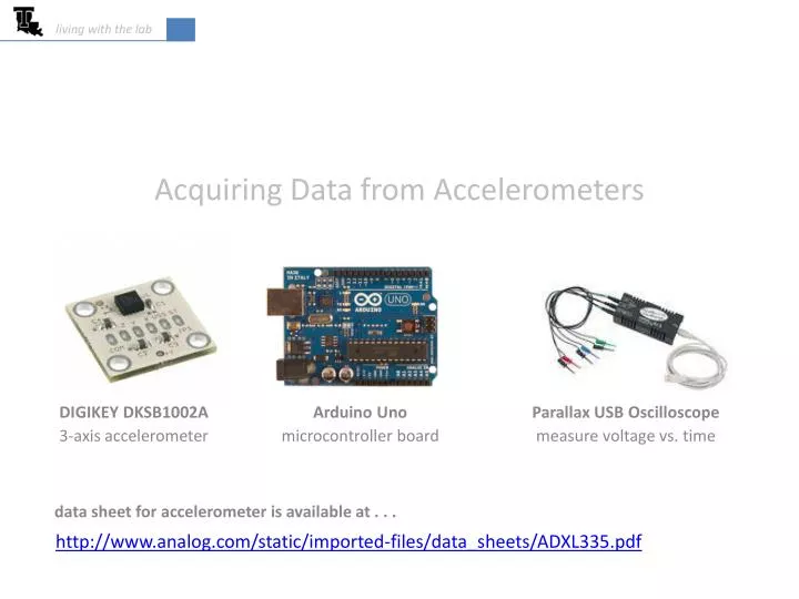 acquiring data from accelerometers