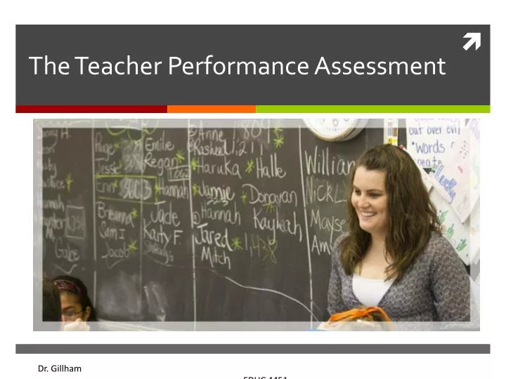 the teacher performance assessment