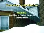 Technology in Architecture - slide 1