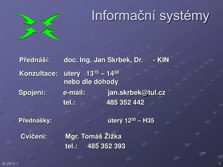 PPT - Informační Systémy PowerPoint Presentation, Free Download - ID ...