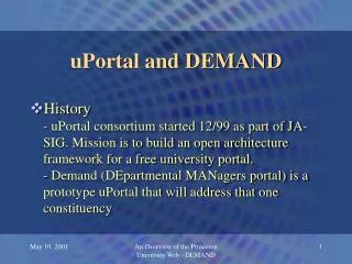 uPortal and DEMAND