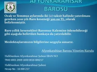 afyonkarah sar barosu