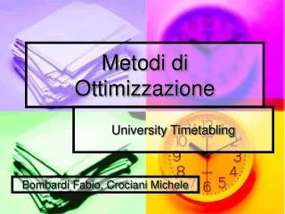 metodi di ottimizzazione