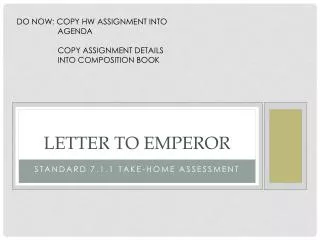 Letter to Emperor